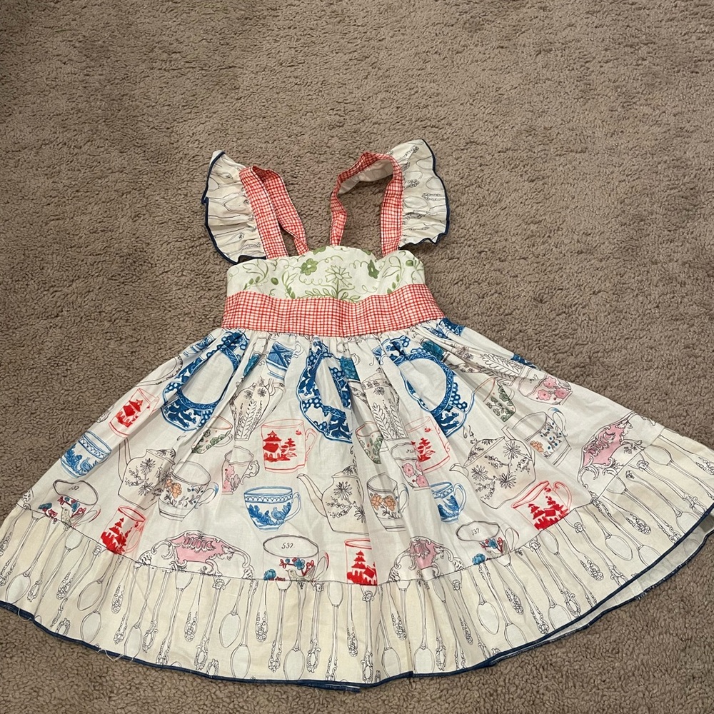 Olive Mae Sundress with Flutter Sleeves and Spaghetti Straps